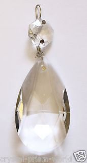   TEARDROP GLASS CHANDELIER CRYSTAL PRISMS ANTIQUE REPLACEMENT CRYSTALS
