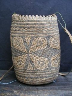 10 AUTHENTIC NATIVE BASKET Old & Used Rosette Flower Tribal Backpack 