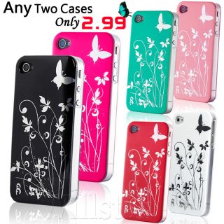 NEW STYLISH GRIP SERIES CASE COVER FITS APPLE IPHONE 4 4S FREE SCREEN 