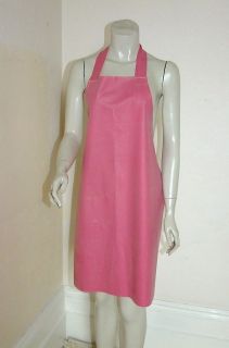 Rubber Apron Latex Silicone Mix Pink Sissy Roleplay Overall Waterproof 