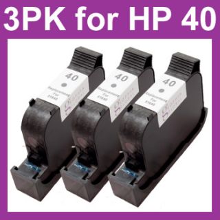 Black Ink Cartridge for HP 40 DesignJet 650c 230 250C 330 350C 430 