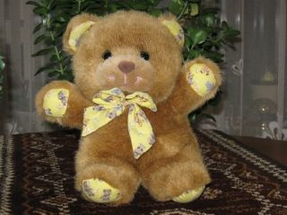 anna club plush vintage brown teddy bear