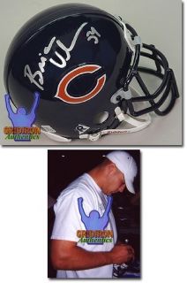 Brian Urlacher Autographed Chicago Bears Mini Helmet GA