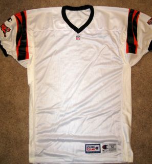AUTHENTIC Champion PRO LINE BENGALS Throwback RARE White Jersey Size 