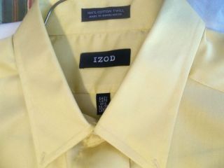 Mens Shirt IZOD Large 16 1 2 34 35 Long Sleeve New with Tag