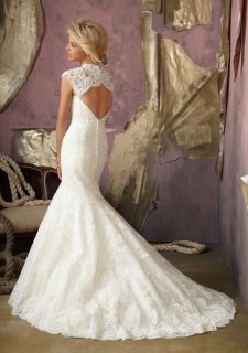   Mermaid Sweetheart Lace Wedding Dress Gown Prom Custom Size
