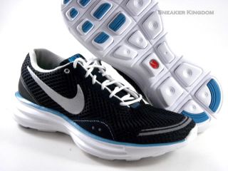 New Nike Lunar Trainer Black White Blue Running Women