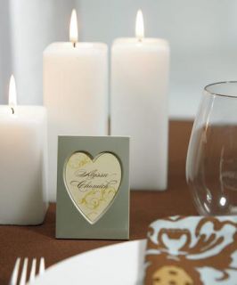   Easel Back Heart Photo Frames Place Card Holders Wedding Favors