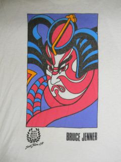 Vintage Bruce Jenner Nike Sport Track Race Shirt Retro Hip Hop Punk 