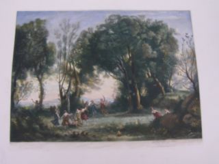 Antique 1827 Scott Bridgewater J B C Corot Painting