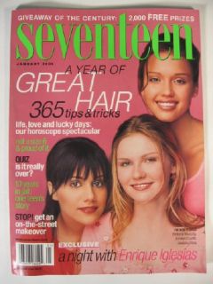 2000 Seventeen Magazine Brittany Murphy Kirsten Dunst Jessica Alba 