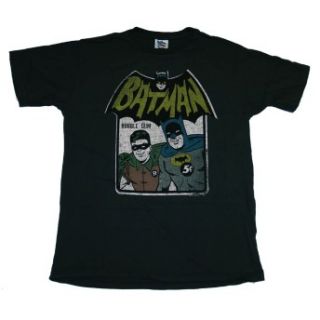 Batman and Robin Bubblegum Vintage Style DC Comics Soft Adult T Shirt 