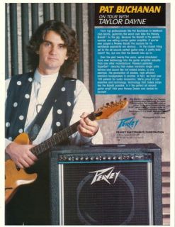 1990 Pat Buchanan Peavey Bandit Guitar Amp Photo Print Ad