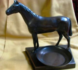 1939 Brockton Fair Bronze Cast Horse with Change Holder