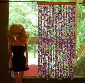 1 6 scale barbie bead curtain purples