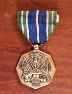 Army Service Medal/Ribbon FOR MILITARY ACHIEVEMENT BRONZE MEDAL