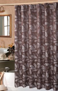 Brookdale Luxury Chocolate Shower Curtain