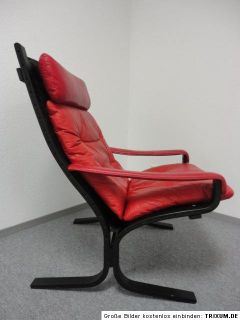 Vintage Westnofa Leather Easy chair Ingmar Relling Lounge chair 