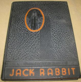 1937 South Dakota State College Yearbook Jack Rabbit