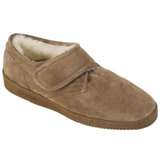Mens Adjustable Closure Bootie Slippers from Brookstone