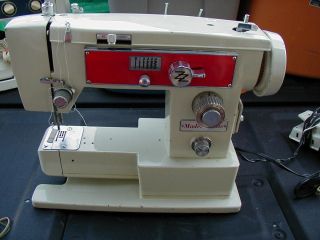 VINTAGE BROTHER MADEMOISELLE MODEL 1243 SEWING MACHINE WORKING