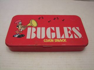 General Mills Bugles Corn Snack Tin Box Made in Japan