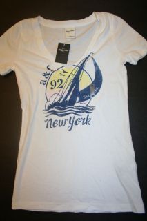  Abercrombie Kids T Shirt Girls Small Sail with Me T