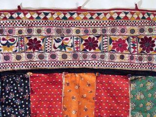 tribal embroidery ethnic vintage indian decor valance one day shipping