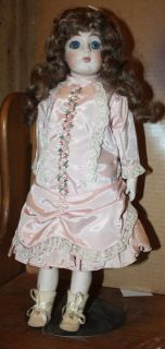 Bru JNE One Doll 1968 by Marie Cappart Repro with Stand
