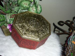 beautiful antique guildcraft asian theme tin n y nice time