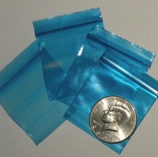 200 Blue 175175 baggies, 1.75 x 1.75 inch small ziplock bags
