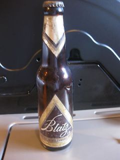 antique brown beer bottle blatz milwaukee w labels amber glass