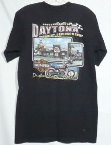 Harley Davidson T Shirt Daytona Beach Welcomes Bikers Rossmeyers Size 