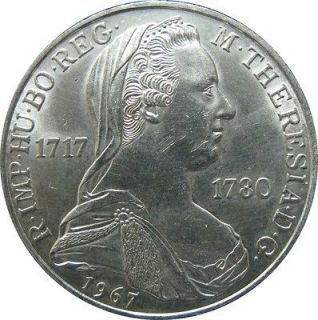 1967 Silver Austria 25 Schillings (KM #2901) Maria Theresa (.3344 oz 