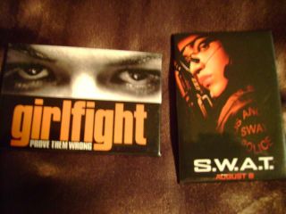 michelle rodriquez girlfight swat movie pin buttons 