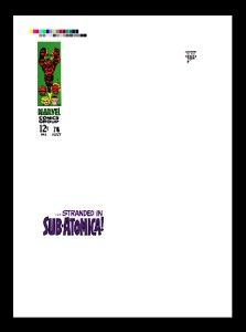 Jack Kirby Fantastic Four 76 RARE Production Art Cover