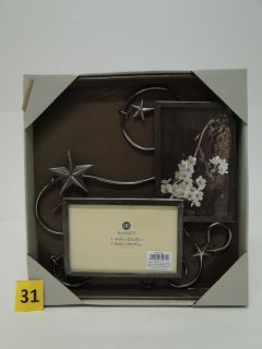 Burnes of Boston PS117364 Stars Wire 2 Opening Picture Frame, Venetian 