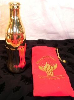 Disney 10th Anniversary Bryant Gumbel UNCF Gold Coca Cola Bottle Pouch 