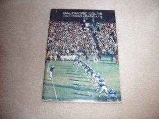   NFL Baltimore Colts Press, Radio, & TV Guide / Bubba Smith   Rookie