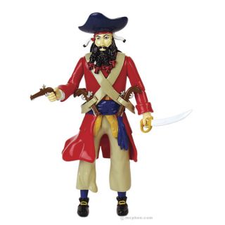 Blackbeard Pirate Buccaneer Black Beard Action Figure Statue 
