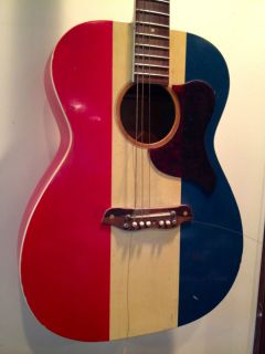 Buck Owens American Harmony Acoustic Vintage Red White Blue