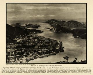 1931 Print Victoria Alfred Buckham Brazil Minas Gerais Port Aerial 