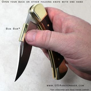 Kwik Thumb Bar Knives Buck 110 Folding Knife