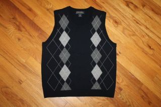 Brooks Brothers 100% Merino Wool Argyle Sweater Vest Womens size M 