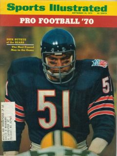   Illustrated CHICAGO Bears DICK BUTKUS Pro Football Preview AFL NFL