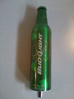 Bud Light St Patricks Day Aluminum Bottle Tap Handle