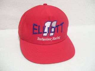  Bill Elliot Car 11 Budweiser Racing Hat