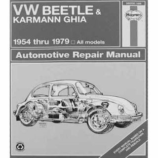 VW Bug, Beetle Baja Bug Haynes Manual, Type 1 54 79. HAYNES, a leader 