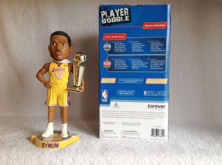 Andrew Bynum 2010 NBA Championship Trophy Los Angeles Lakers Bobble 
