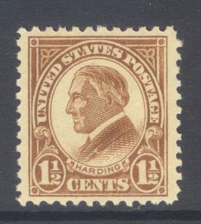 SCOTT 553 VF OG H HARDING STAMP PERFORATED 11